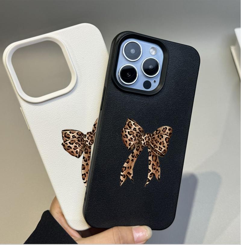 Чехол Для Realme C53 C51 C55 C35 C63 C61 C20 C21Y C25Y C75 5 5i 8 V13 NARZO 50A NOTE 60 P3X 15 12 PRO Plus Леопардовый бант Чехол