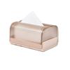 Spring Support Napkin Holder Luxury Design Paper Box Portable Clear Tissue Box  Office