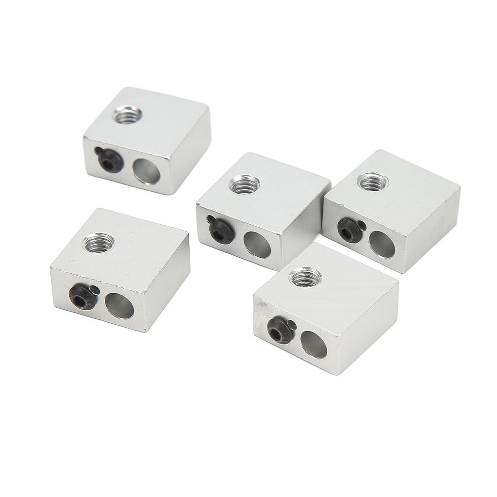15 Pcs 3D Printer Hotend Kit Stainless Steel Tube Brass Nozzle Heating Block 3D Printer Hotend