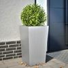 VidaXL Planter 45x45x75 Cm Galvanized Steel, Outdoor Planter, Flower Box, Garden Box, Patio Planter, 851104