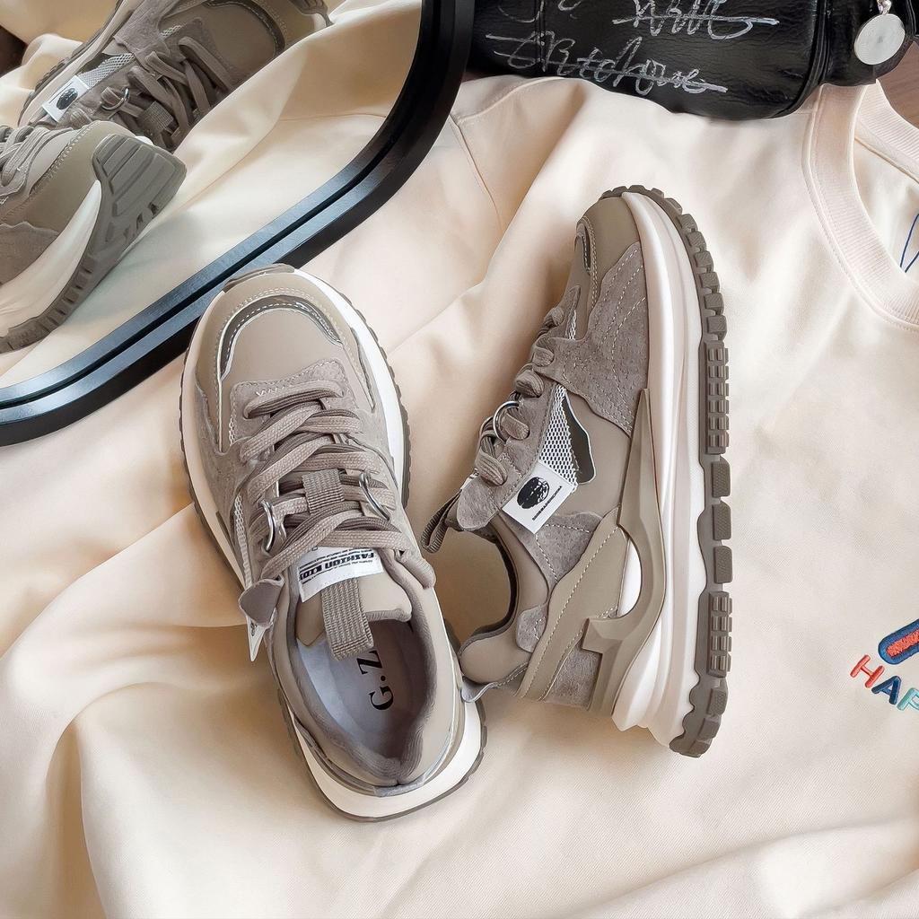 Модные весенне-осенние туфли-поп-кроссовки женские Ins Tide легкие толстые высокие повседневные спортивные туфли A Gump