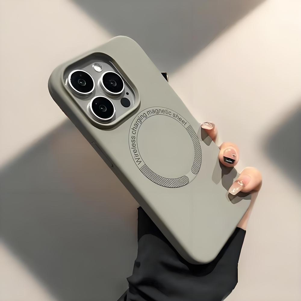 Чехол MagSafe Liquid Silicone для телефона Apple iPhone 16Promax — мягкий силиконовый чехол, устойчивый к падениям, для Apple iPhone 16/15/14/13/12/Pro/Promax