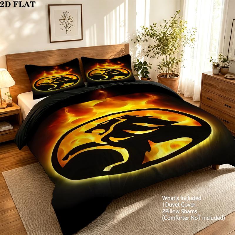 Holden Pattern Bedding Quilt Set Quilt Cover Pillowcase Home Birthday Gift(1 * duvet cover + 2 * pillowcase, without core)