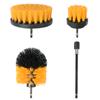 12 PCS Set Tool Kit With Extension Wash Cleaning Brushes Power Scrubber For Clean Car Wheel Tire Windows Drill Brush Attachment