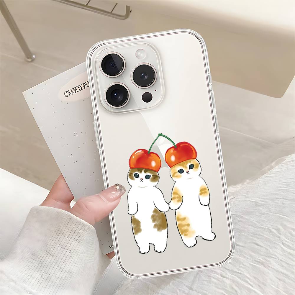 Чехол для телефона Милый M-Mofusands Для Samsung S26 S25 S24 S23 S22 S21 S20 Note20 Note10 Plus Ultra Lite Edge 5G Прозрачный Мягкий ТПУ Чехол