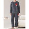 Идеально для экстремального холода и работы в помещении, теплое, антистатическое и удобное, мужской фланелевый домашний костюм из 2 предметов