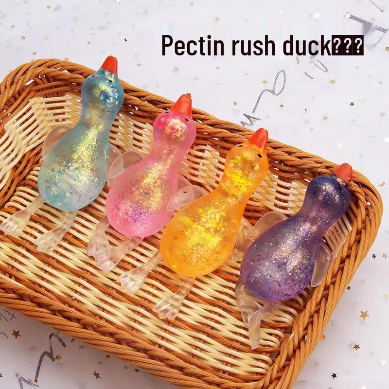 Мальтозная Золотая Пудра Жареная Утка Игрушка-Сквиши - Медленно Восстанавливающийся Декомпрессионный Мяч