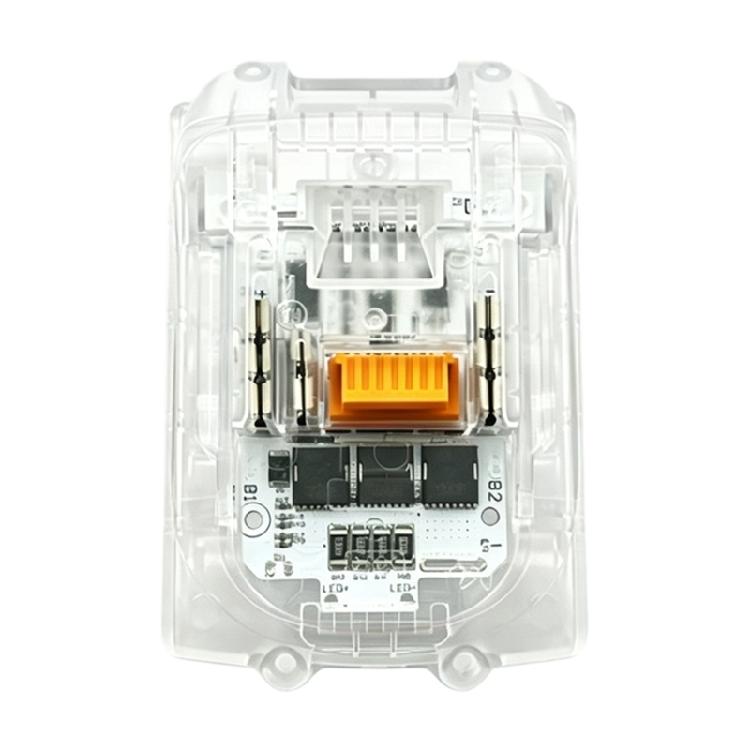 Ремонтный корпус аккумулятора для пересборки ячеек 18V 18650, прозрачный набор корпуса с печатной платой и металлическими контактами