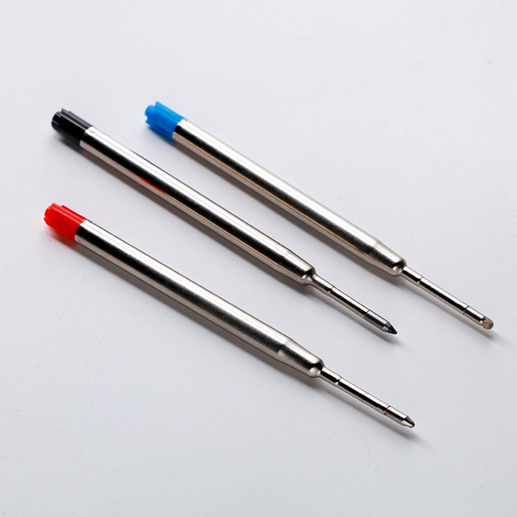 20pcs L:3.9 In Ballpoint Pen Refills for Parker Pens Medium Point Blue Red Black Ink Rods for Writing Office Stationery