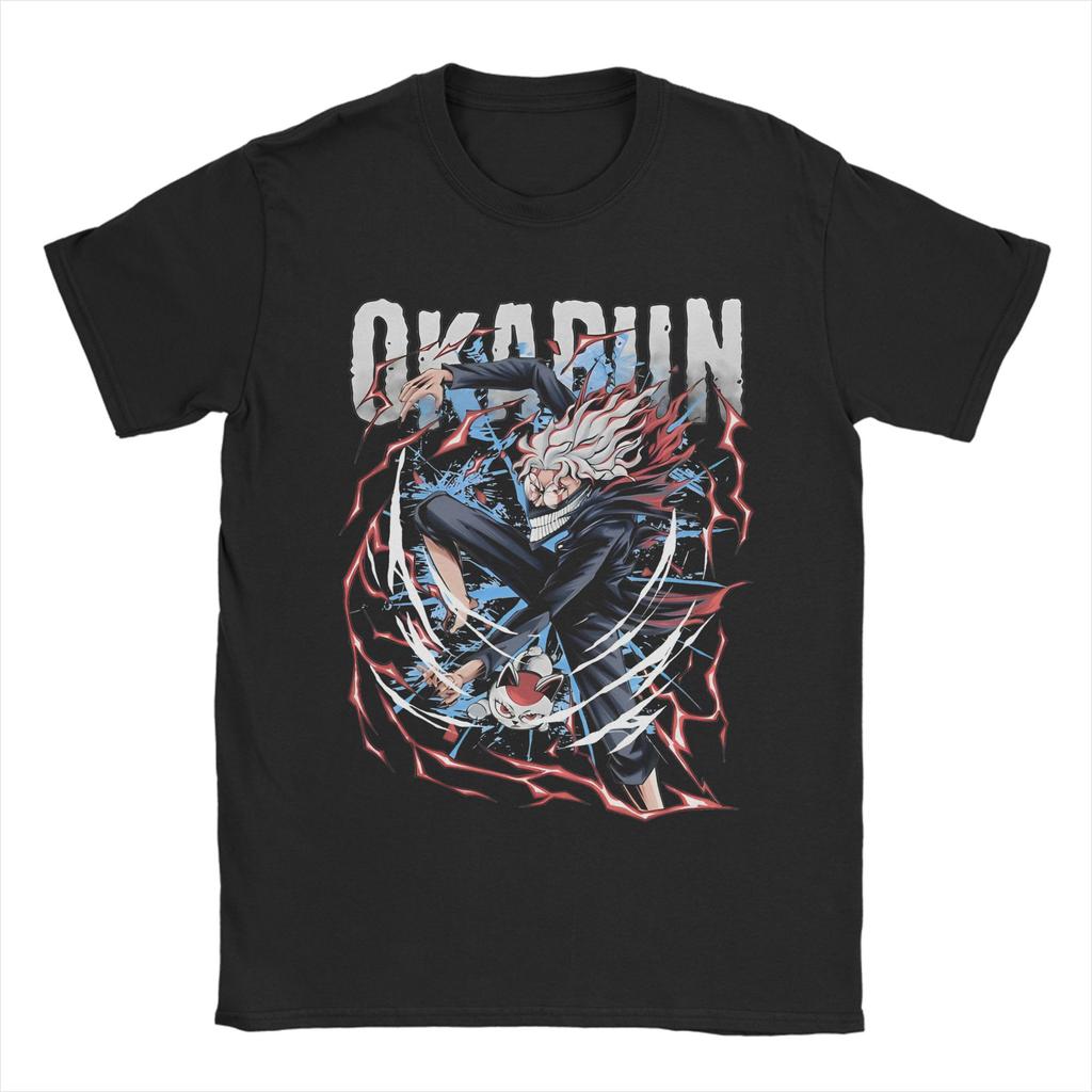 Priting Dandadan Anime T Shirt Men Round Neck Short Sleeve Clothing Okarun Cotton Summer TopsTops