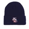 Hippopotamus Winter Knit Hat Beanie, Man Cap Thermal Soft Unisex Bonnet Knitted Cap Beanie