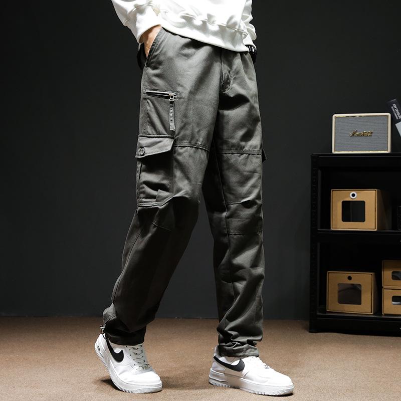 Мужские износостойкие рабочие брюки с несколькими карманами | Комбинезон для защиты труда свободного кроя