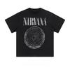 Американская ретро футболка с принтом рок-группы Nirvana, из американского хлопка, с коротким рукавом, для унисекс и женщин