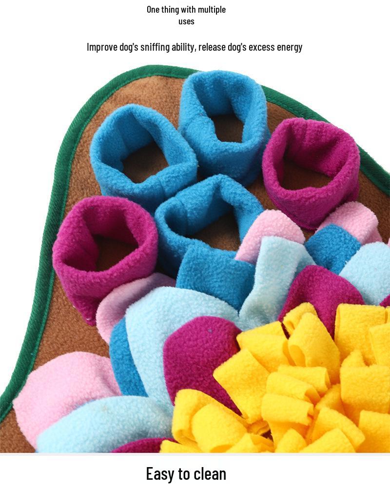 Pet Snuffle Mat: Fun, Interactive, Anti-Choke Toy for Cats & Dogs - Relieves Boredom with Hide and Seek Feeding Design