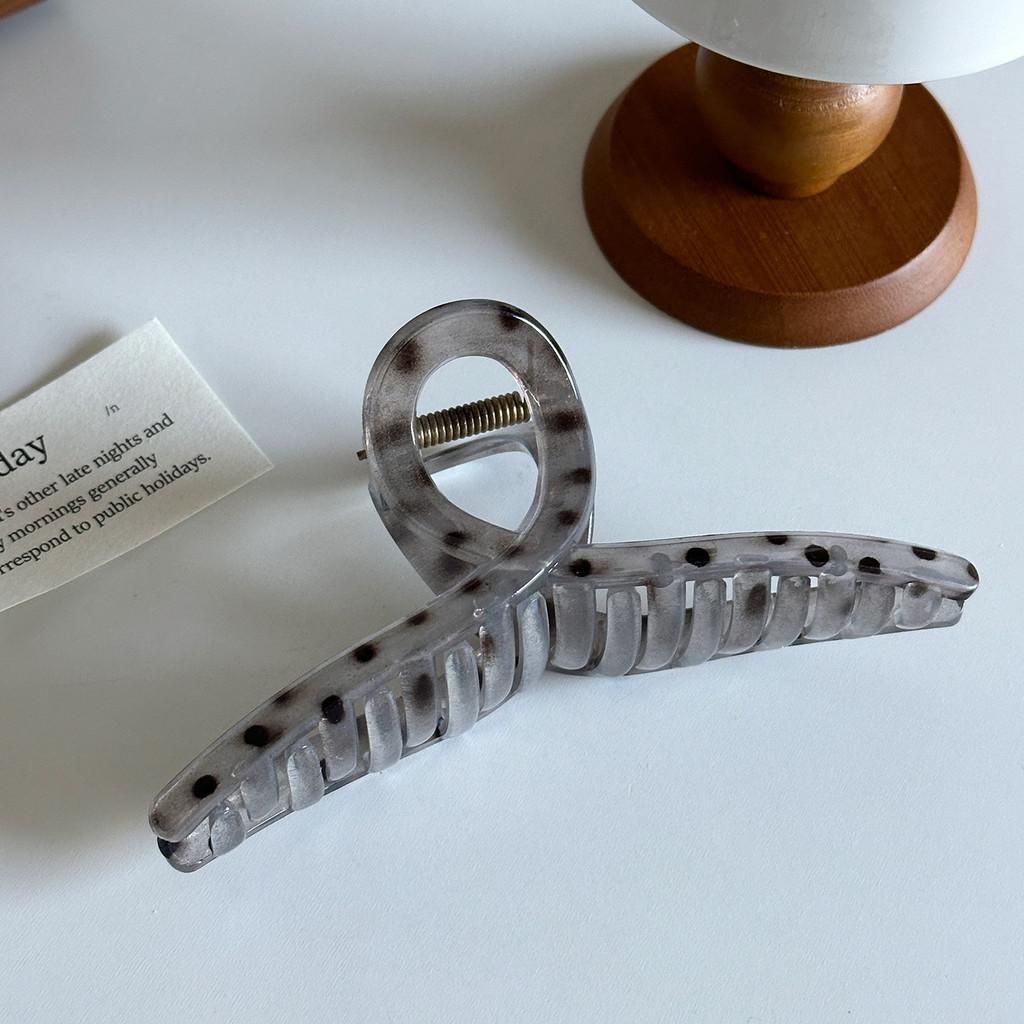 Элегантная корейская заколка-краб для волос в крупный горошек с шикарным модным дизайном для женщин