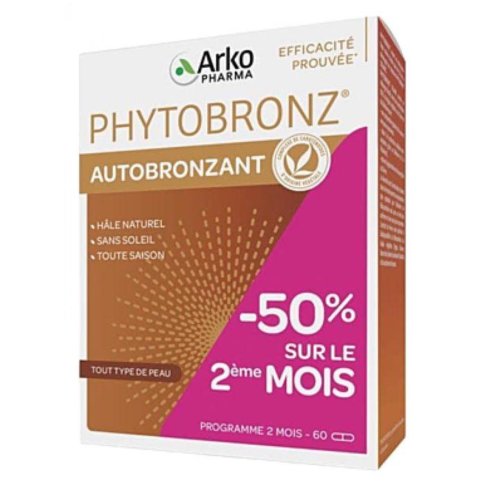 Arkopharma Phytobronz Autobronzant Programme 2 Mois 60 Gélules