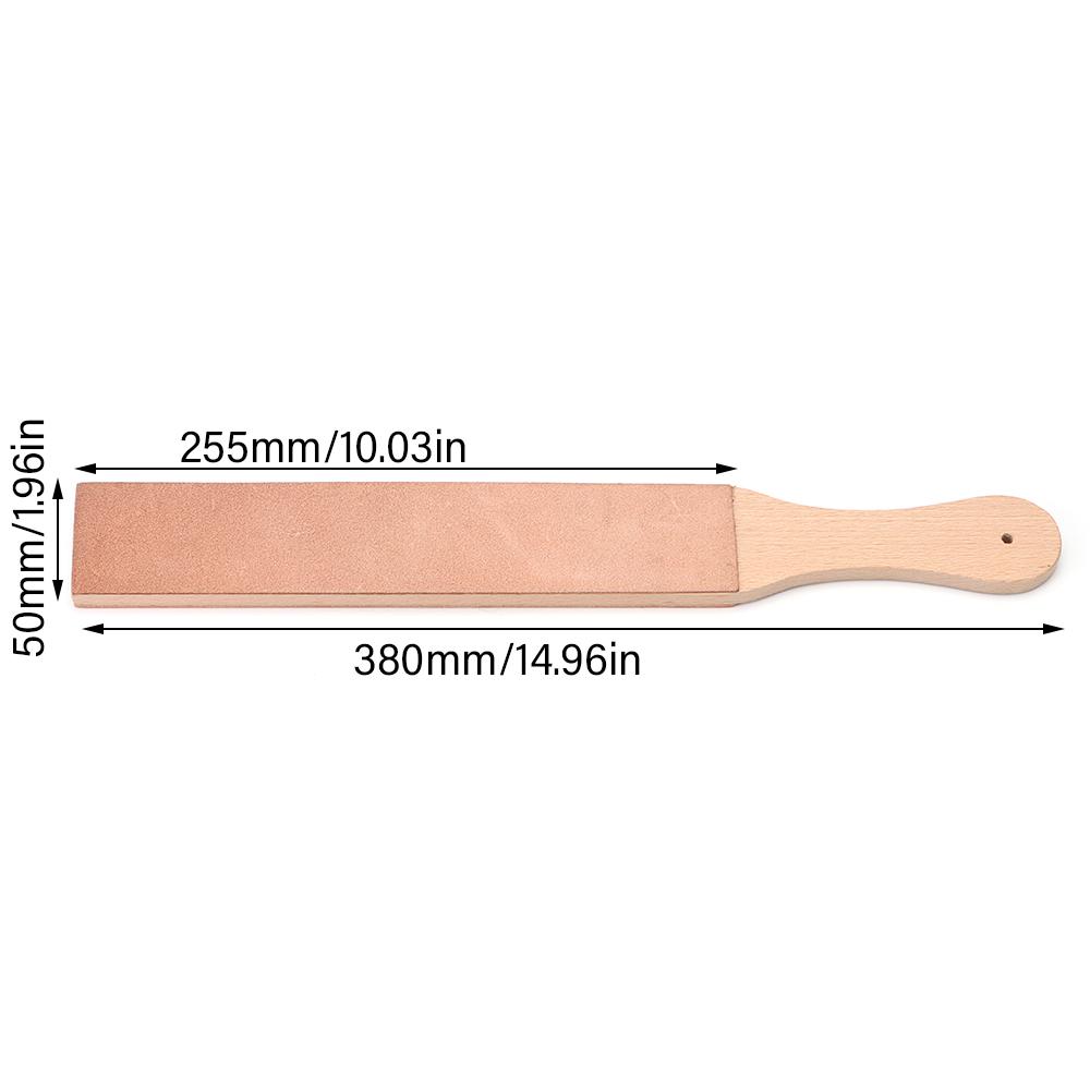 Для заточки ножей Заточка ножей Кожаный ремень для правки ножей Набор Двусторонний кожаный 14"x 2" Строп для правки ножей Набор с полировальной пастой