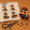 Craft Kit for Adults 3D Beaded Platypus DIY Kit, Tiny Animal Crafting Set, Bead Making Sculpture Adults, Creative Beading Decoration, Birthday