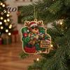 Festive Party Favors Gifts Christmas Hanging Faux Pearl Art Kit for Adult, DIY Bead Crafting Supplies Painting Ornament, Handmade Holiday Craft