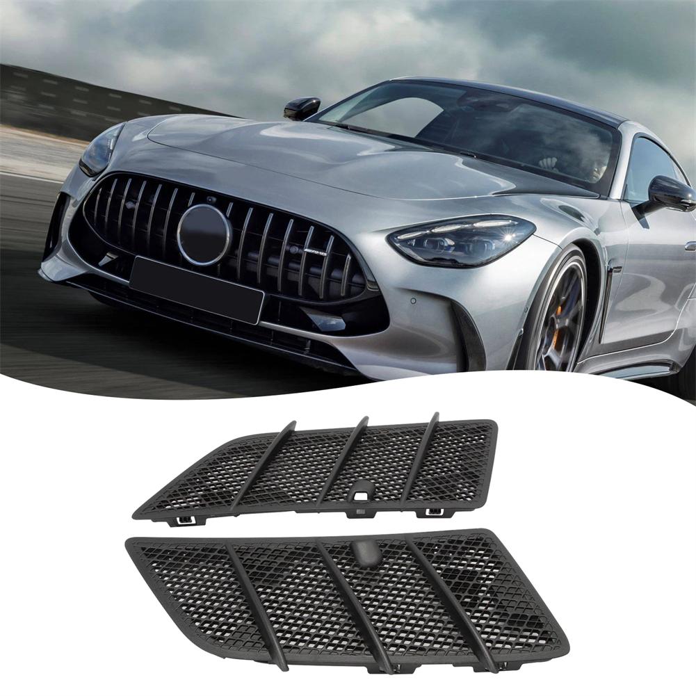 Pair Hood Vent Grille Covers for Mercedes For Benz W164 GL Class 350 450 with OEM Numbers 1648804305 1648804405