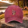 Graffiti  Peace Gesture Washed Baseball Cap Unisex Casual Golf Hat Outdoor Daily Commute