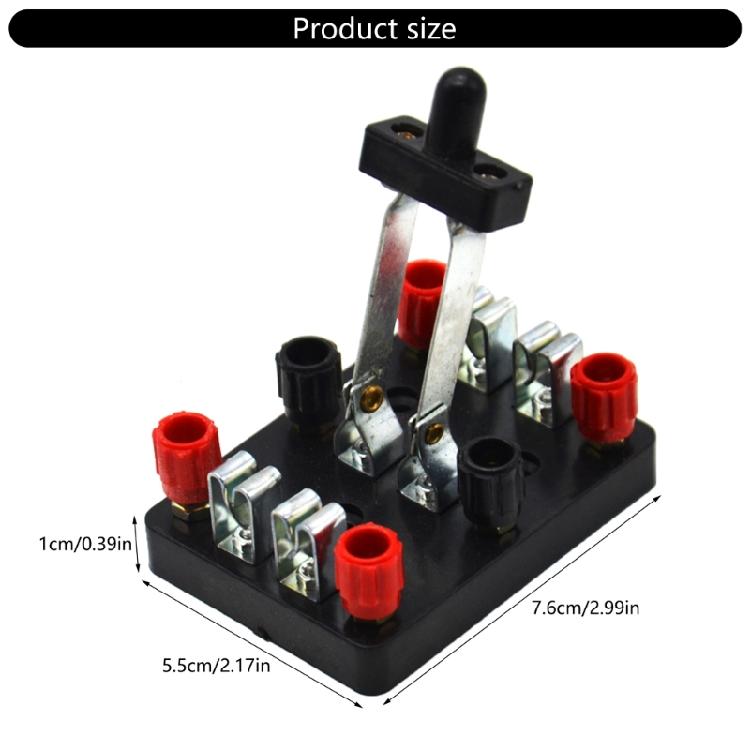 Electricity Experimental Equipment Physic Teaching Instrument Double Poles Double Throw Electrical Switch, Cutter Switch