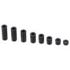 100pcs Black Round Spacer Nylon Outlet Spacers Fasteners Hardware Spacer  M3 Screws