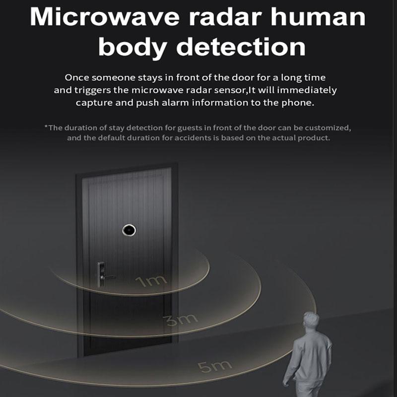 Интеллектуальный беспроводной скрытый кошачий глаз видеодомофон удаленный мониторинг дома сверхчеткий ночной звонок S50