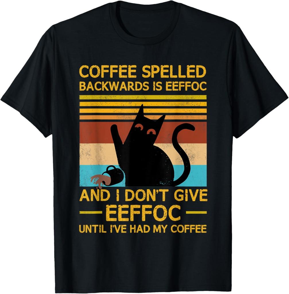 Coffee Spelled Backwards Is Eefoc Grumpy Office Humor T-Shirt