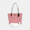 [Pre-Owned] Willow 35 Pebble Grain Zip Lock Long Handle Leather Tote Bag Large - Excellent #73BUES