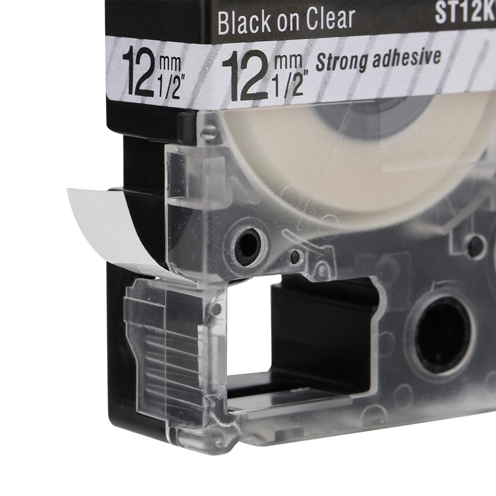 12 мм ламинированная лента для этикеток, цветная лента, подходит для принтера этикеток серии LW