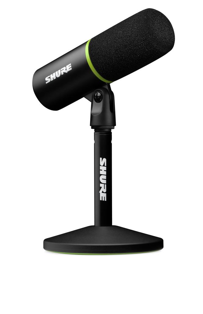 Gold SHURE MV6 USB Gaming Gamer Distribution Streaming Dynamic Microphone Unidirectional Wired Noise Reduction Auto Level Mode Mute Button MOTIV