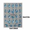 with Diamond Press on Nail Stickers Nail Decals  for DIY Manicure Decorations