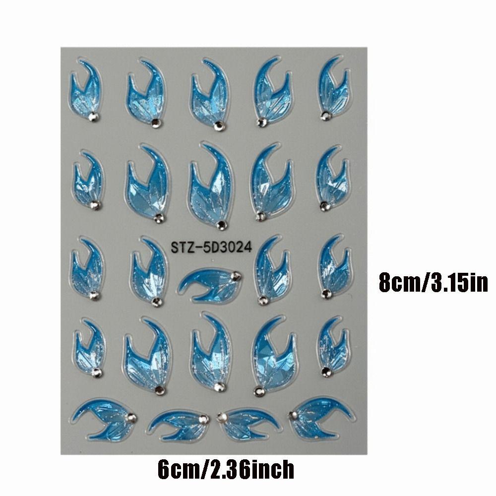 with Diamond Press on Nail Stickers Nail Decals for DIY Manicure Decorations