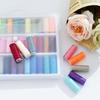 39-Color Portable Sewing Kit: Household 402 Polyester Thread for Hand Sewing with Small Spools.