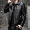 Мужская куртка из ПУ-кожи с воротником-стойкой - Мягкое, универсальное, легкое пальто в стиле business casual для осени и зимы