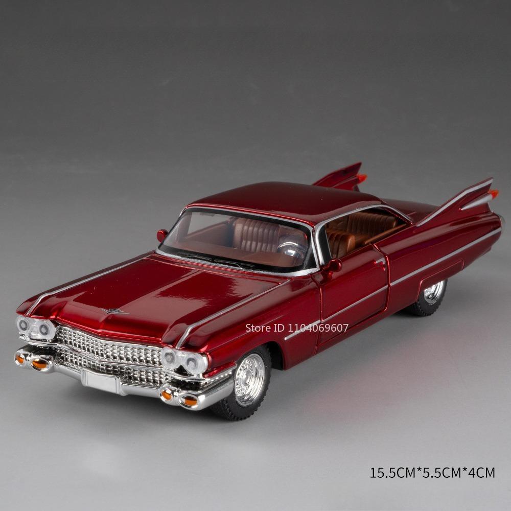 1:32 Eldorado Biarritz S-W140 Модель Игрушка Винтажный Автомобиль Сплав Литье под Давлением Звук Свет Дверь Открывается Оттянуть Назад Миниатюрное Транспортное Средство Подарки для Детей
