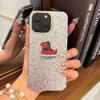 Чехол для iphone Air 18 Pro Max 17 Pro XR 13 12 16 Plus 11 15 14 XS Max Серебристый Блеск Трескающийся Фон Милый Маленький Динозавр