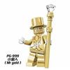 Совместимые с PG999 Mr Gold мультяшные строительные блоки, минифигурки, игрушки для детей, подарки