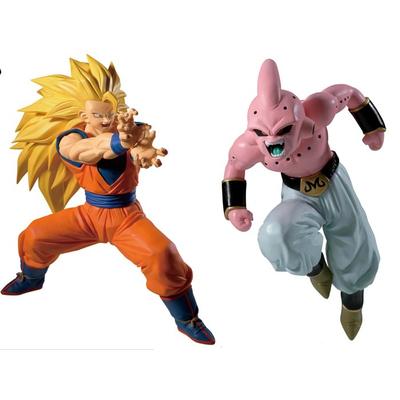 Dragon Ball Z MATCH MAKERS Супер Сайян 3 Сон Гоку ПРОТИВ Маджина Буу (чистый) Набор из 2 фигурок