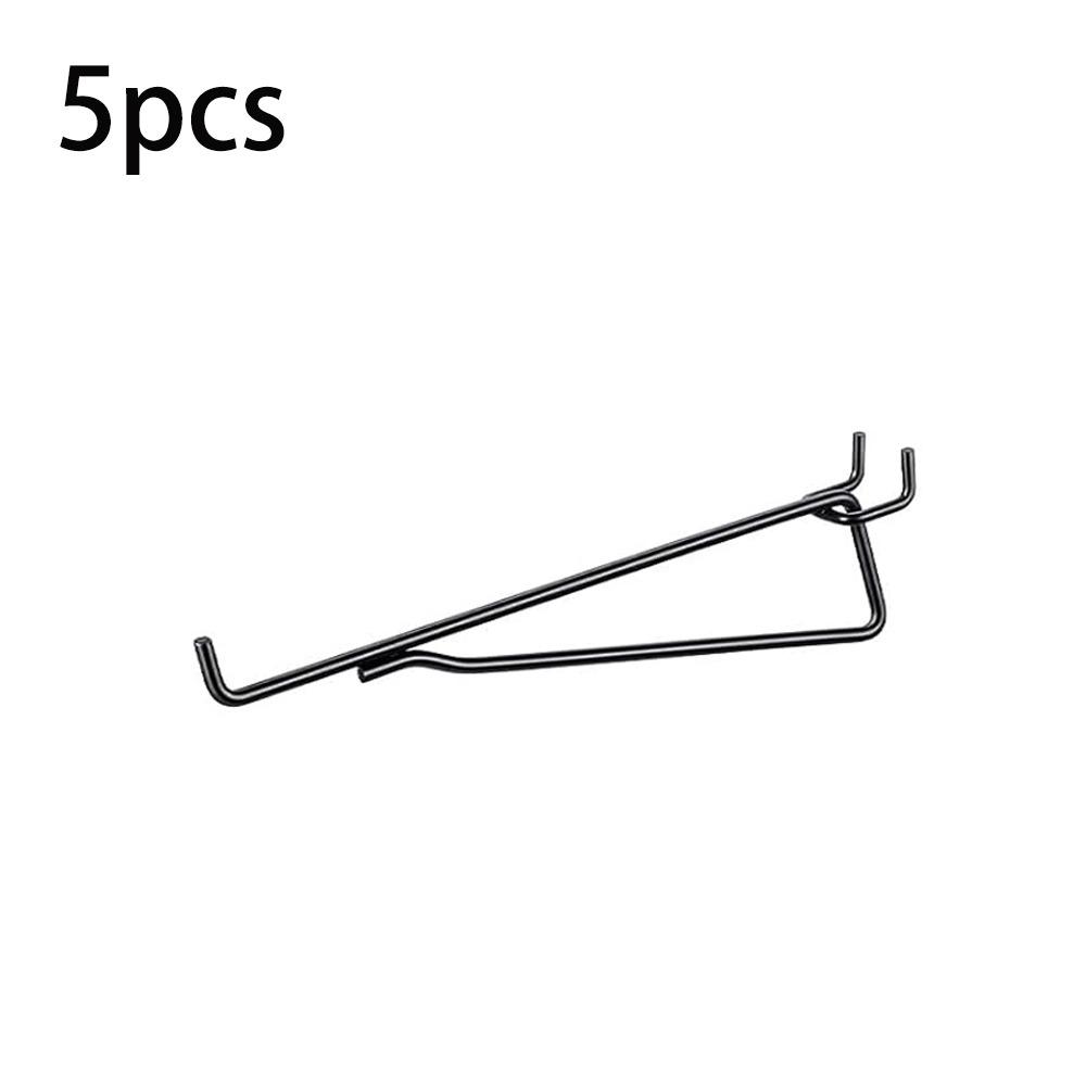 5pcs Rust-proof Peg Board Brackets Wall Mount Pegboard Organizer Portable Pegboard Clip Set Garage