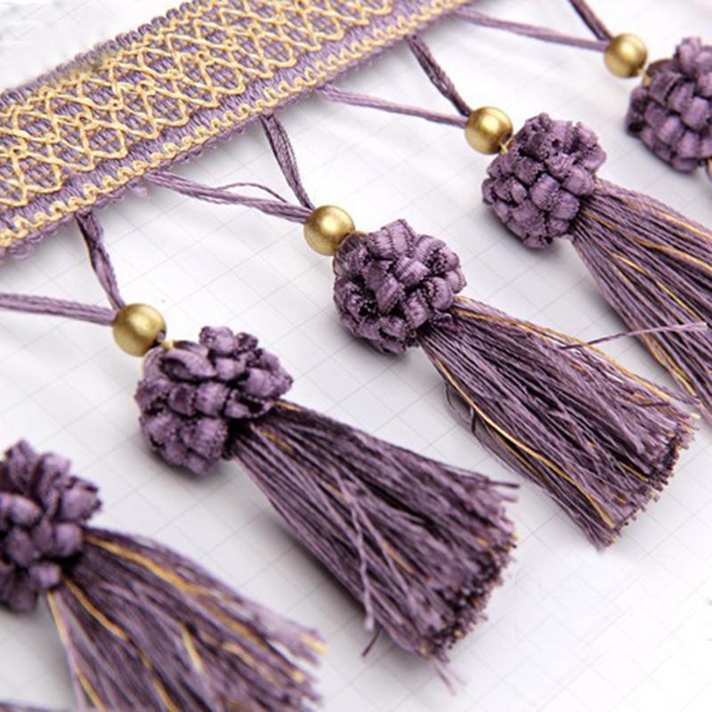 1M Кружево с бахромой из бисера, подвеска с кисточками, отделка края, сделай сам, обивка, штора, скатерть, кружевная лента, швейная фурнитура для штор, декор для дивана