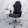 Office Computer Gaming Chair Covers Stretch Spandex Armchair Gamer Seat Cover Printed Household Racing Desk Rotating Slipcovers
