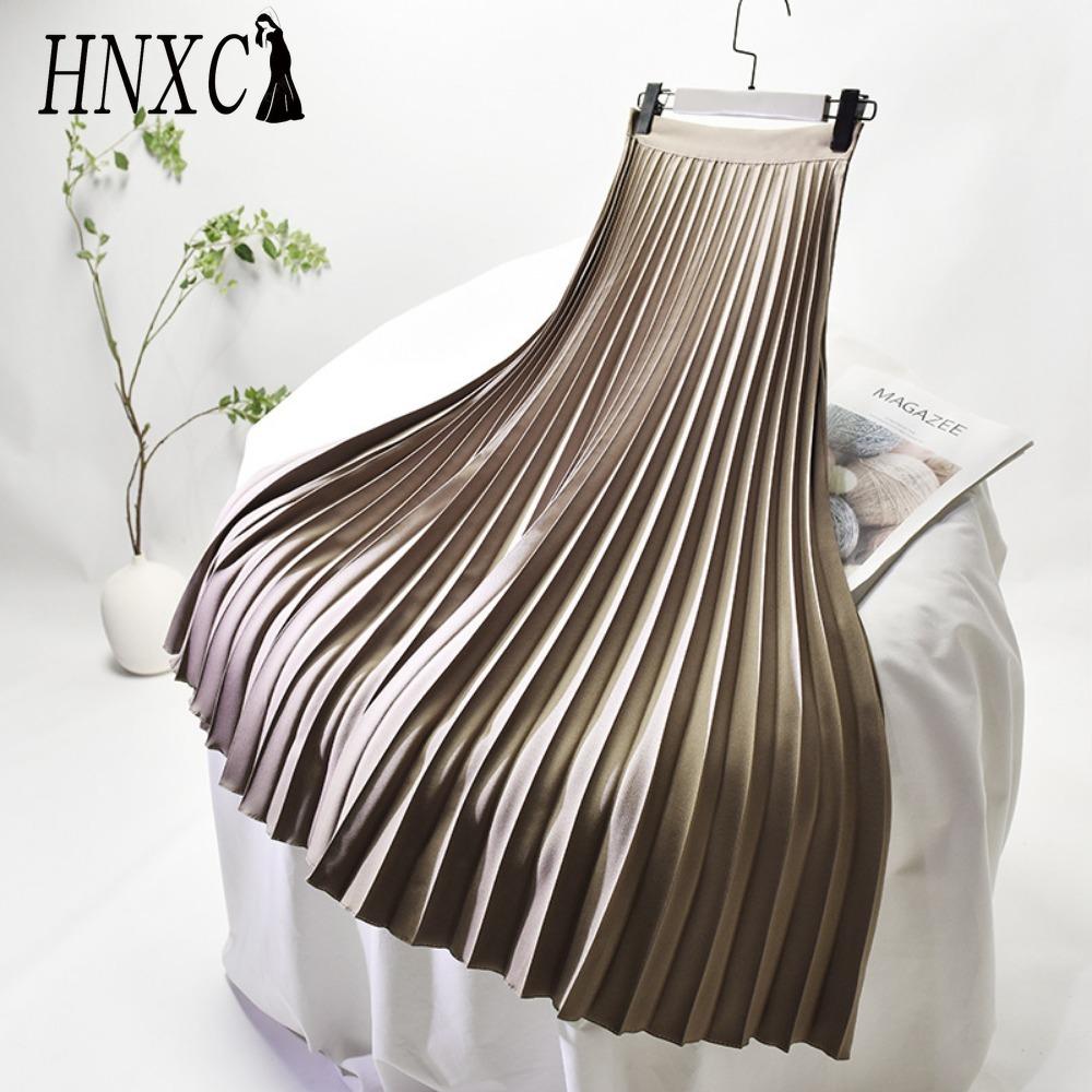 HNXC Женская Мода Повседневная Однотонная С Принтом Летняя Весенняя Юбка