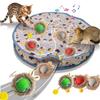 Умные интерактивные игрушки для кошек, мяч, быстро катящийся в мешочке, прятки, игрушка для котят, активируемая движением, интерактивная игрушка для кошек для помещений