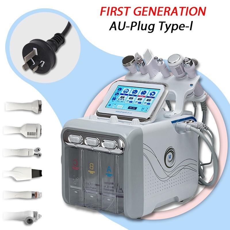 NewH2O2 6 в 1 портативная гидродермабразия для ухода за кожей, косметическая машина, струя кислорода, гидроалмазный пилинг, микродермабразия