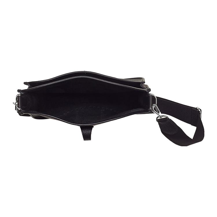 HERMES Evelyne Clemence Calfskin Crossbody Bag, Shoulder Bag 29 Women's 3Y Caban Black Cloth/Naval Blue H056277CK3Y