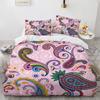 Mandala Duvet Cover Set Boho Style Horse Pattern Chic Polyester Comforter Cover King Twin Size for Teens Adults Kids Bedding Set