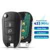 ID46 PCF7941 чип 3 кнопки автомобильный дистанционный брелок для Peugeot 208 2008 301 308 5008 508 для Citroen C-Elysee C4-Cactus 433 МГц