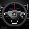 Кожаная накладка на руль автомобиля для Mercedes-Benz GLE S GLE GLS G GL CL ML R SL GLK 400 450 500 350 320 580 38см Аксессуары
